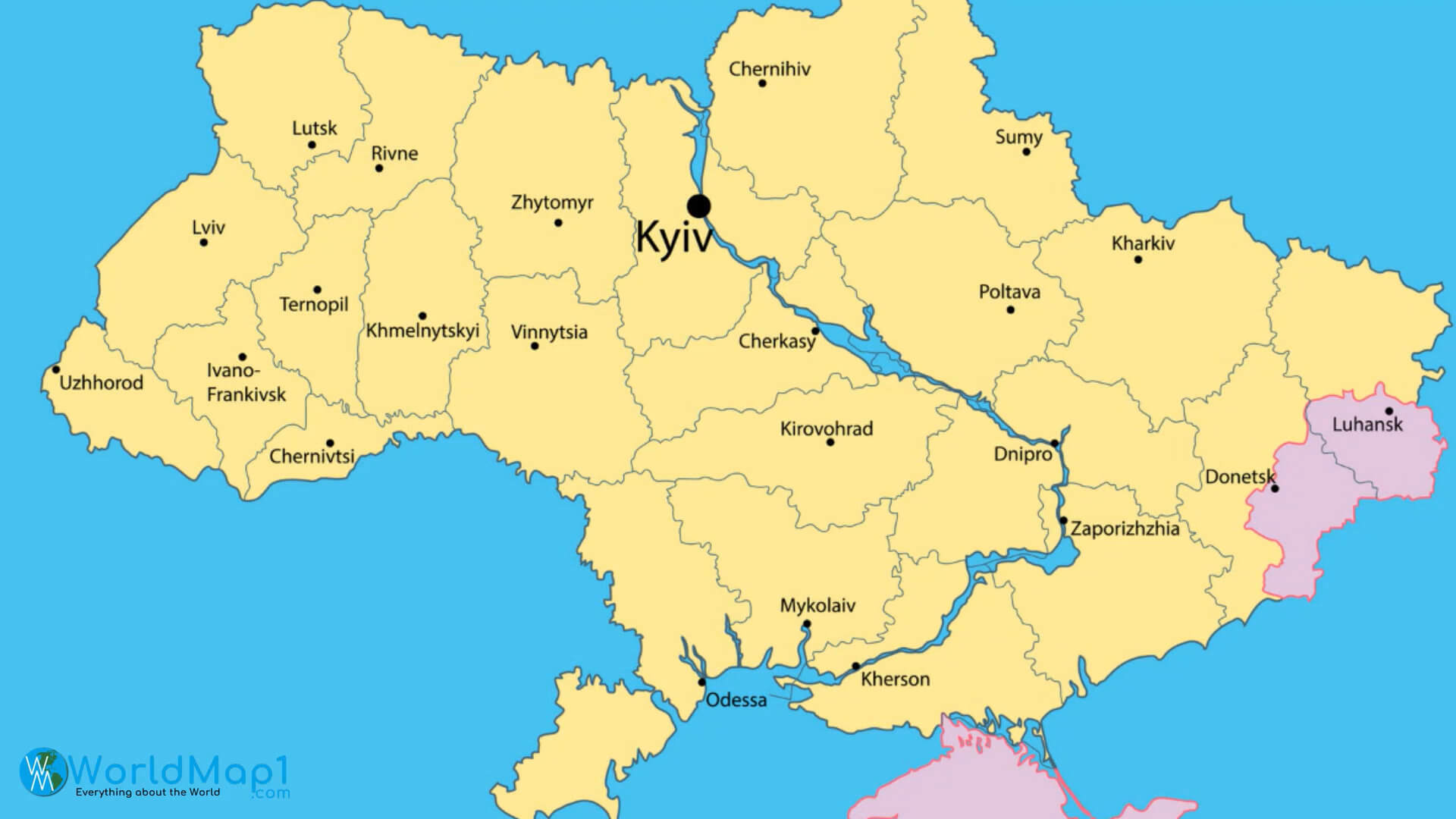 Chernihiv Haritası Ukrayna